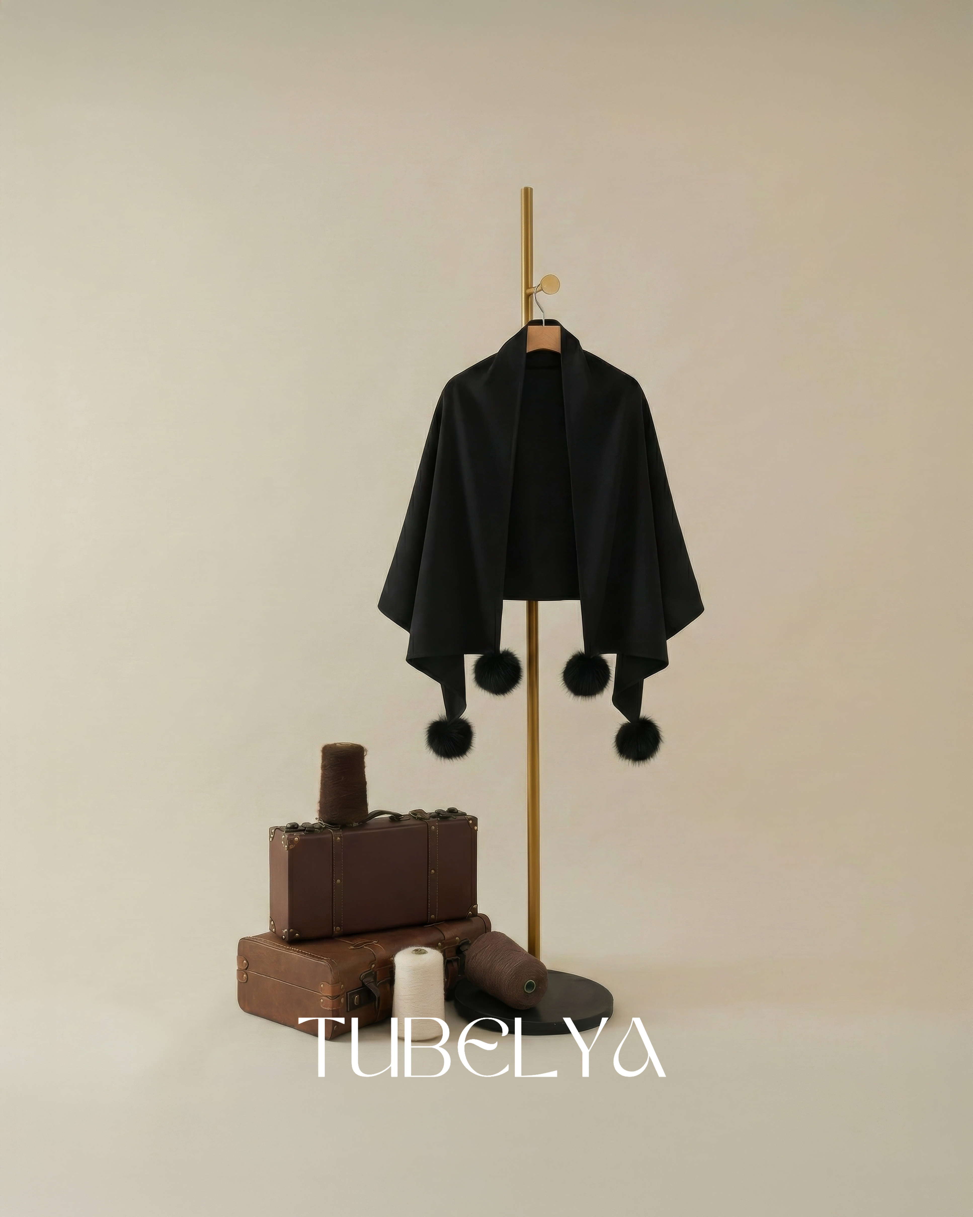 Çelik Örme Siyah Şal